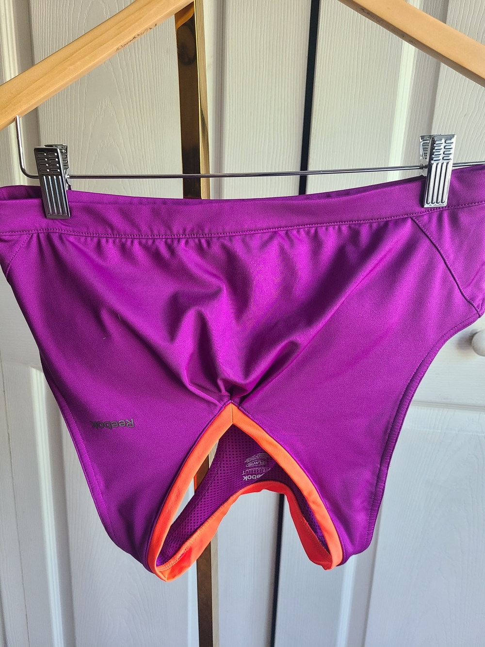 Reebok Purple Sportsbra with Orange Trim
